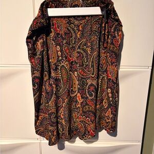Paisley Print Skirt
